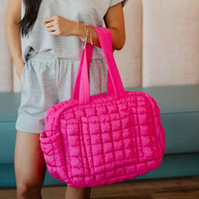 Load image into Gallery viewer, Weekend Puffer Bag with Suitcase Pass Thru Slip by Katydid