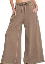 Load image into Gallery viewer, Zenana French Terry Wide Leg Pants
