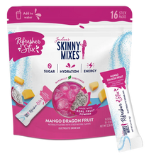 Load image into Gallery viewer, Skinny Mix Refresher Stix 16 Ct - Mango Dragon Fruit