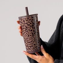 Load image into Gallery viewer, Brown Leopard Hydrojug 20oz