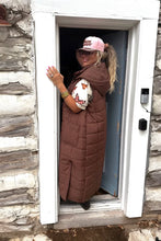 Load image into Gallery viewer, Luxe Long Puff Vest with Hood by Blakeley Designs