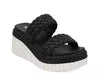 Black Platform Braided Sandal by MIA