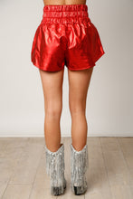 Load image into Gallery viewer, Red Tinsel Holiday Skort
