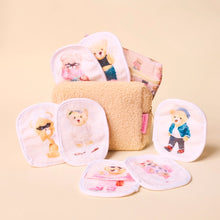 Load image into Gallery viewer, Makeup Eraser Teddy Bear 7-Day Gift Set &amp; Plush Cosmetic Bag
