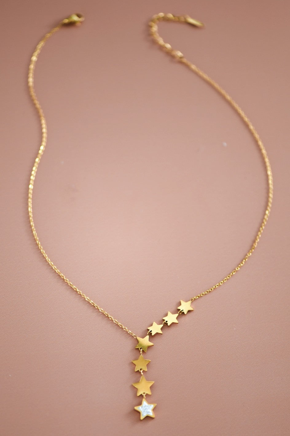 Tarnish Resistant Falling Stars Necklace