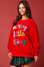 Load image into Gallery viewer, Merry Little Thing Corded Sweatshirt
