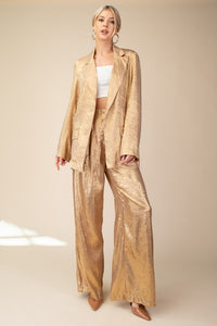 Gold Glitz Blazer