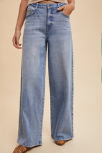 Load image into Gallery viewer, Anniewear Comfort Stretch High Rise Wide Leg Jeans
