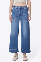 Load image into Gallery viewer, Vervet Super Soft Extreme Stretch Cuffed Wide Leg Crop Jeans

