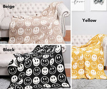 Load image into Gallery viewer, Smiley Face Luxe Blanket
