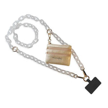 Load image into Gallery viewer, Clip&amp;Go Ice Phone Chain with Gold Coin Pouch
