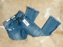 Load image into Gallery viewer, Mica Denim High Rise Crop Flare Jeans
