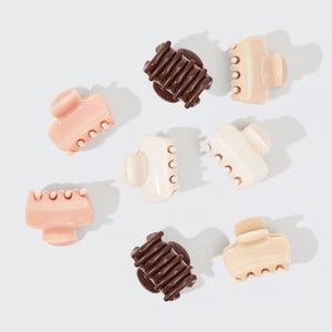 Kitsch Recycled Plastic Mini Cloud Claw Clips 8pc Set