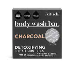 Load image into Gallery viewer, Kitsch Charcoal Detoxifying Body Wash Bar
