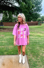 Load image into Gallery viewer, Save A Horse Pink Cowgirl Boot Oversized Tee
