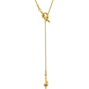 Gold Lariat Necklace