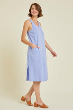 Load image into Gallery viewer, Periwinkle Washed Slouchy Pocket Dress
