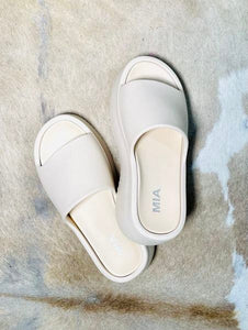 MIA Ivory Platform Foam Luka Sandals