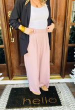 Load image into Gallery viewer, Wide Leg Micro Waffle Pleated Trousers
