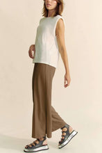 Load image into Gallery viewer, Chocolate High Waisted Wideleg Ponte Pant
