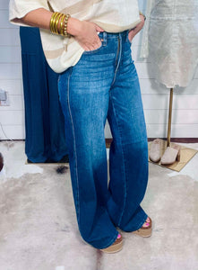 Judy Blue Retro Wide Leg Tummy Control Jean