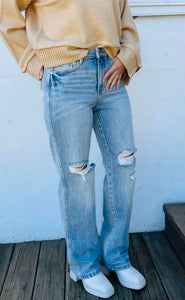 Judy Blue Rigid Magic Light Wash 90's Straight Leg Jeans