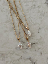 Load image into Gallery viewer, Chan Sutt Pearl Cross Necklace
