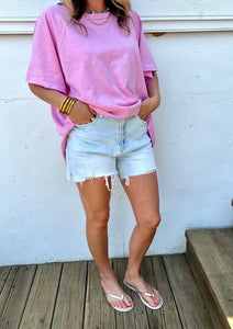 Anniewear Stretchy Distressed Shorts