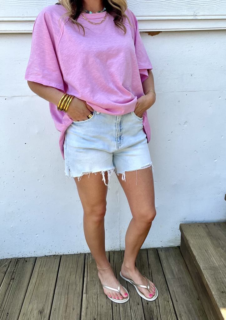 Anniewear Stretchy Distressed Shorts