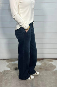 Judy Blue Retro Wide Leg Dark Wash Jeans