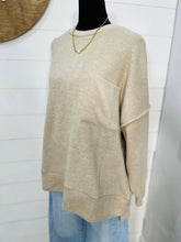 Load image into Gallery viewer, Brushed Melange Pocket Sweater
