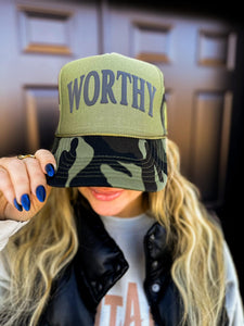 🖤🙌🖤 W O R T H Y  Trucker Hat🖤🙌🖤