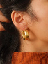 Load image into Gallery viewer, Non-tarnish Classic U Hoop Hollow Earrings
