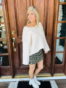 Leopard Cargo Mini Skirt