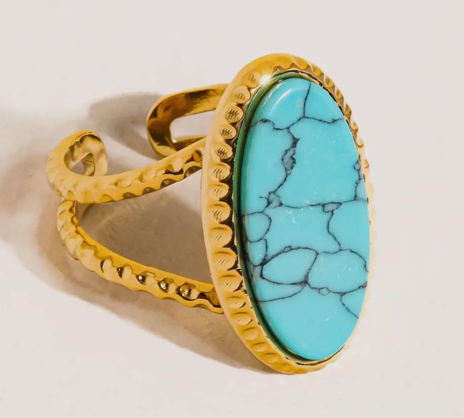 Non Tarnish Turquoise Ring