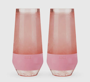 Champagne Set of 2 Cooling Glasses