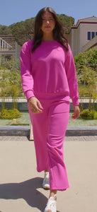 Magenta Matching Sweat Set