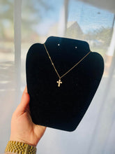 Load image into Gallery viewer, Tarnish Resistant Pearl Cross Necklace
