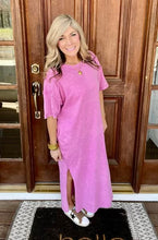 Load image into Gallery viewer, Mineral Washed T-shirt Dress
