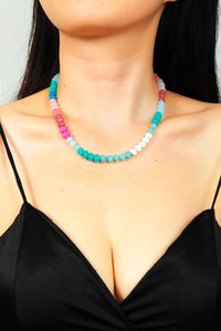 Natural Agate Gemstone Necklace