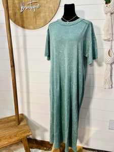 Mineral Washed T-shirt Dress