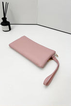 Load image into Gallery viewer, Vegan Leather Triple Zip Clutch Wallet
