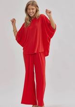 Load image into Gallery viewer, Red Coastal Wide Leg Set
