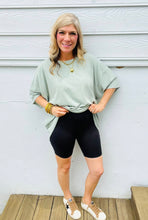 Load image into Gallery viewer, 6.5” Black Babysuede Biker Shorts
