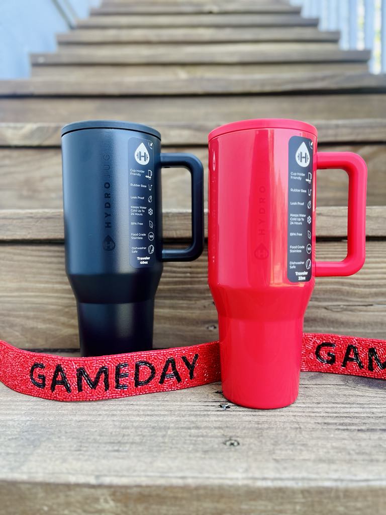 40oz Black Hydrojug Traveler Tumbler