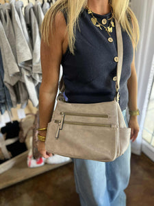 Gray Crossbody Purse