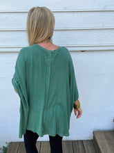 Load image into Gallery viewer, Easel Basil Oversized Top with Heart Detail
