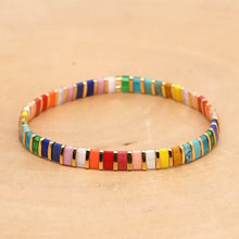 Load image into Gallery viewer, Bohemian Colorful Rectangular Beaded Bracelet
