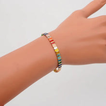 Load image into Gallery viewer, Bohemian Colorful Rectangular Beaded Bracelet
