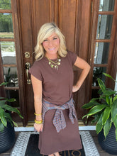 Load image into Gallery viewer, Chocolate Washed Midi Dress
